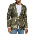 thumbnail image 1 of Uorisanigo Dry Leaf Print Men's Suit Jacket Lightweight Stretch Men's Casual Blazers Sport Coats Size L Comfortable Long Sleeve Sport Coat Jacket Fashion Knit, 1 of 6