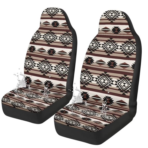 Uorisanigo Fashion Aztec Car Seat Cover for Front Seat, Automotive Seat Covers Accessories, Breathable Front Car Seat Cover Pack of 2 Car Seat Protector Cushion Pad Mat
