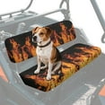 thumbnail image 1 of Uorisanigo Fire Print Mule Seat Covers UTV Bench Seat Cover Accessories Universal Fit for Kawasaki Mule 4010 4x4 Diesel 2009-2013, Non-Slip UTV Seats Cushion All Weather Protection, 1 of 7