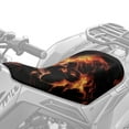 thumbnail image 1 of Uorisanigo Fire Wolf ATV Seat Cover 4-Wheeler Seat Covers Water-Resistant Universal Fit for Polaris Sportsman 570 450 850, Polaris Scrambler 400 500 850 1000, Honda Rancher 420, 1 of 7