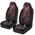thumbnail image 1 of Uorisanigo Flag Deer Car Seat Covers for Women Waterproof Front Seat Covers Stretch Polyester Fabric Cover Anti Slip Car Accessories Universal Fit for Most Vehicle, 1 of 7