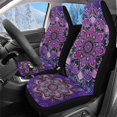 thumbnail image 1 of Uorisanigo Front Car Seat Covers, Set of 2 Purple Mandalas Print Car Seat Cover Front Seats Protectors, Auto Interior Accessories Compatible with Most Cars/Sedan/SUV/Pickup/Van, 1 of 7