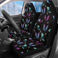 thumbnail image 1 of Uorisanigo Front Seat Covers, Soft Automotive Seat Covers, Coral Velvet Fabric Seats Cover for Cars, Washable Gradient Bat Print Seats Cover Universal Fit for Most Cars SUV Trucks, 2 Pieces, 1 of 7