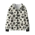 thumbnail image 1 of Uorisanigo Full Zip Hooded Hoodies Athletic Sweatshirts Warm Shirt Fall Outwear for Kids Casual Sweatshirts Puppy Dog Paw Jackets Lightweight Outerwear Shirts Coat, 1 of 7