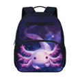 thumbnail image 1 of Uorisanigo Galaxy Axolotl School Backpack for Girls Ages 5-9, Large Capacity Daypack with Adjustable Shoulder, Breathable Elementary Bookbag for Hiking Camping, 1 of 7
