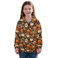 thumbnail image 1 of Uorisanigo Girls' 1/4 Zipper Sweatshirts Oversized Long Sleeve Pullover Top Fall Spring Outfits Clothes Autumn Pumpkin Print Quarter Zip Pullover Jacket Athletic Shirts Outerwear, 1 of 7