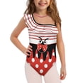 thumbnail image 1 of Uorisanigo Girls Bathing Suits One Piece Size 3-4 Quick Dry Ruffle Beach Swimming Suit Single Spaghetti Strap One Shoulder Swimming Lessons Swimwear, Cute Ladybug Print, 1 of 7