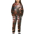 thumbnail image 1 of Uorisanigo Girls Boys Clothes Long Sleeve Hooded American Flag Hunting Forest Deer Pullover Hoodies and Athletic Jogger Sweatpants with Pockets 2pcs Fall Winter Fashion Outfit Set, 1 of 7