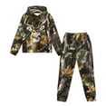 thumbnail image 1 of Uorisanigo Girls Boys Long Sleeve Hooded Camo Deer Hunting Pullover Sweatshirt Cozy Clothes Oversized Hoodie & Jogger Pants with Pockets 2 Piece Fall Winter Outfit Set, 1 of 7