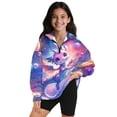 thumbnail image 1 of Uorisanigo Girls Half Zip Sweatshirt Universe Dragon Quarter Zipper Cropped Sweatshirt Soft and Comfortable Athletic Pullover Tops Lightweight Hoodies No Hood, Size 5-6, 1 of 7