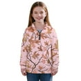 thumbnail image 1 of Uorisanigo Girls Half Zipper Sweatshirts Loose Quarter Zip Pullover Sweatshirts with Long Sleeve Size 5-14 Fall Trendy Clothes Pink Camo Hunting Cropped Pullover Hoodies Jacket, 1 of 7