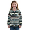 thumbnail image 1 of Uorisanigo Girls Oversized Sweatshirts Long Sleeve Lapel Zipper Sweatshirt Lightweight Ethnic Geometric Aztec Tribal Athletic Tops Fall Fashion Outfits Clothes Kids Hoodies Size 9-10, 1 of 7