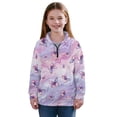 thumbnail image 1 of Uorisanigo Girls Sweatshirts Fashion Long Sleeve Pullover Crop Tops Fall Trendy Purple Marble Butterfly Athletic Tops Drop Shoulder School Cropped Pullover Hoodies for Sports and Daily Wear, 1 of 7