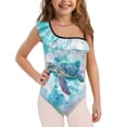 thumbnail image 1 of Uorisanigo Girls Swimsuit One Piece Beach Sport Adjustable Strap Swimwear Bathing Suit Size 3-4 Ruffle Summer Beach Vacation Swimming Suits, 1 of 7