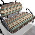thumbnail image 1 of Uorisanigo Golf Cart Seat Cover Anti-Hot Golf Cart Seat Covers Club Car Washable Ethnic Geometric Aztec Tribal Golf Cart Seat Protector for EZGO, Yamaha, Club Car and More 2-Seat Golf Carts, 1 of 7