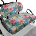 thumbnail image 1 of Uorisanigo Golf Cart Seat Cover Lightweight Dress UP Golf Cart Keeps Seats Hawaiian Pink Hibiscus Flowers Clean and Comfortable Club Car Accessories Suitable for All Seasons, 1 of 7