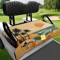 thumbnail image 1 of Uorisanigo Golf Cart Seat Cover Towel Blanket Breathable Beach Starfish Sunset Golf Cart Seat Cushion Covers 52.36"x 32.28" for EZGO TXT RXV/Club Car DS Precedent Easy to Install Clean, 1 of 7