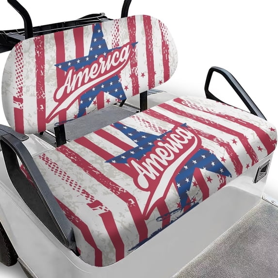 Uorisanigo Golf Cart Seat Covers Club Car Soft American Star Golf Cart Seat Towel Blanket Cover for EZGO TXT Club Car and More 2 Person Seats