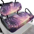 thumbnail image 1 of Uorisanigo Golf Cart Seat Covers Durable Golf Cart Seat Cushion Pad Anti-Scratch Golf Cart Seat Protector Summer Beach Sunset Palm Tree Universal Fit All EZGO, Yamaha, Icon and More 2-Seat, 1 of 7