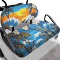 thumbnail image 1 of Uorisanigo Golf Cart Seat Covers Easy to Install Golf Cart Seat Cushions Front Hawaii Plumeria Palm Tree Scenery Anti-Slip Golf Cart Seat Protector Universal Fit All EZGO, More 2-Seat, 1 of 7