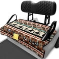 thumbnail image 1 of Uorisanigo Golf Cart Seat Covers Fits for EZGO, Club Car, Yamaha and More, Universal Aztec African Tribal Horse Golf Cart Seat Towel Blanket with 4 Front Pockets, All-Weather Protection, 1 of 7