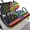 thumbnail image 1 of Uorisanigo Golf Cart Seat Covers Kit, Fit for Yamaha Club Car Ordinary Front Seat Cushion, Gay Pride LGBTQ Rainbow Golf Cart Seats Cover, No Stapler Needed, 1 of 7