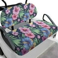 thumbnail image 1 of Uorisanigo Golf Cart Seat Covers Kit Strech Dress UP Older Golf Cart Seat, Pink Hibiscus Flowers Hawaiian, Universal Seats Pretection Cover for 2 Passengers GolfCart, 1 of 7