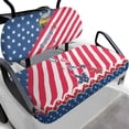 thumbnail image 1 of Uorisanigo Golf Cart Seat Covers Party the USA Split Backres Front Seat Cover 2-Pack for All Seasons Stretch Adjustable Straps Universal Fit Club Car Front Seats Set, 1 of 7