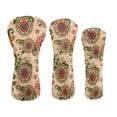 thumbnail image 1 of Uorisanigo Golf Head Covers for Drivers, Fairway Woods and Hybrids, 3 Pack Ethnic Mandala Floral Golf Club Head Covers, Soft Polyester Lined for Extra Club Protection, Outdoor Accessories, 1 of 7