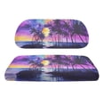 thumbnail image 1 of Uorisanigo Golf Seat Cushion Soft Comfortable Golf Cart Seat Cover Sets Non-Slip Sunset Palm Tree Scenery Golf Cart Seat Pretector for EZGO TXT RXV/Club Car DS Easy to Clean, 1 of 7