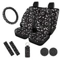 thumbnail image 1 of Uorisanigo Gothic Moon Sun 10 Pcs Cars Seat Covers with Comfortable Soft Car Steering Wheel Cover Cars Seat Belt Cover and Auto Water Cup Coaster Chapstick Holder Universal Fit for Car SUV, 1 of 7
