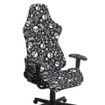 thumbnail image 1 of Uorisanigo Gothic Skull Gaming Chair Cover with 2 Armrest Covers Removable Racing Gaming Chair Protector with Elastic Edge Breathable Rotating Chair Cover for Office, 1 of 8