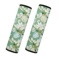 thumbnail image 1 of Uorisanigo Green Hummingbird Floral Seat Belt Sets Covers Fluffy Universal Cover Seat Belt Cushion Flannel Soft Seat belt Shoulder Pad Harness Pad with All Cars and Backpack(2 PCS), 1 of 7