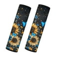 thumbnail image 1 of Uorisanigo Hawaiian Hibiscus Flower Seat Belt Sets Covers Flannel 2 PCS Car Seat Belt Pads Cover Comfortable Driving Shoulder Pad Protector Universal Fit Seatbelt Cover Car Truck SUV, 1 of 7
