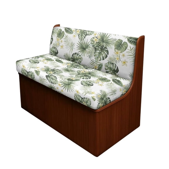 Uorisanigo Hawaiian Leaves 2 Pcs RV Sofa Cushion Stretchable Fabric RV Camper Car Bench Washable Replacement Couch Cushion Covers Rv Accessories for Inside Rv Dinette Cushions