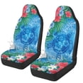 thumbnail image 1 of Uorisanigo Hawaiian Sea Turtle Car Front Seat Covers Automobile Front Seat Covers Waterproof Front Seats Only Easy Installation Universal for Auto Truck Van SUV 2 Pcs, 1 of 7