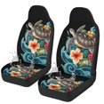 thumbnail image 1 of Uorisanigo Hawaiian Sea Turtle Car Seat Covers Waterproof Front Seat Covers Anti-Slip Back Fabric All-Season Protection Fashion Auto Interior Universal Vehicle Accessories, 1 of 7