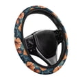 thumbnail image 1 of Uorisanigo Hibiscu Car Wheel Cover for Women Flower Print Car Steering Wheel Protector for SUV Vehicle Sedan Easy to Install Steering Wheel Cover for Winter Novelty Car Decor Gift for Friends, 1 of 8
