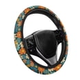 thumbnail image 1 of Uorisanigo Hippie Flower 15 Inch Car Steering Wheel Protector Fashion Steering Wheel Cover with Elastic Edge Breathable Car Steering Wheel Protector for Winter Car Accessories Gift for Holiday, 1 of 8