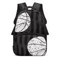 thumbnail image 1 of Uorisanigo Kids Backpack 17 Inch, Durable and Lightweight Bookbag for Girls Boys, Large Capacity Casual Daypack with Adjustable Shoulder Straps Black Basketball Pattern, 1 of 7