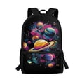 thumbnail image 1 of Uorisanigo Kids Backpack Cosmic Planets Childrens Backpacks 17 inch Lightweight Travel or Sports Bags for School, Travel & Sports Casual Daypack with Zipped Front Pocket, 1 of 6