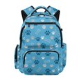 thumbnail image 1 of Uorisanigo Kids Backpack for Toddler Boys Preschool Kindergarten Blue Dog Paw Print Mini Daypack Lightweight Schoolbag Elementary Casual Bookbag for Daily Use, 1 of 7