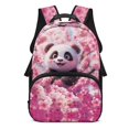 thumbnail image 1 of Uorisanigo Kids Backpack for School Travel and Sports Large Capacity Casual Daypack with Front Zipper Pocket for Organizer Cherry Blossom Panda Print, 1 of 7