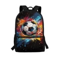 thumbnail image 1 of Uorisanigo Kids Children School Backpack 5-12 Year, Tie Dye Soccer Ball Large Capacity School Bag for Boys, Casual Daypack Elementary Kindergarten Schoolbags, 1 of 6