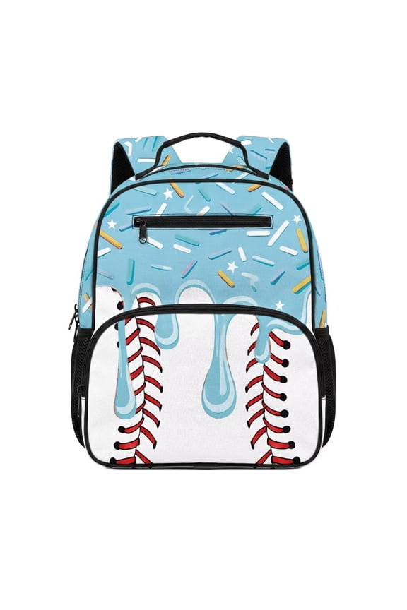 Kids Children School Backpack for Boys Girls, Durable Lightweight Preschool Daypack, Large Capacity Rucksack with Adjustable Straps Light Blue Sprayground Baseball