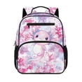 thumbnail image 1 of Uorisanigo Kids Children School Backpack for Girls 5-8, Breathable Lightweight Schoolbag with Water Bottle Pocket, Casual Daypack for Hiking Camping Cherry Blossom Axolotl, 1 of 7