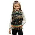 thumbnail image 1 of Uorisanigo Kids Fleece Vest Jacket Warm Sleeveless Zip Front Mountain Bear Aztec Jacket with Pockets Fall Winter Warm Outwear Age 2-12, Casual Lightweight Girls Boys Vest Jackets, 1 of 7