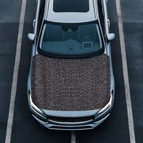 Uorisanigo Leopard Print Auto Hood Cover Washable Quick Dry Car Hood Cover Protector Stretch Hood Wrap Blanket Suitable for Auto Car Truck, Van, SUV, Pickup Gift for Holiday