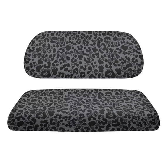 Uorisanigo Leopard Print Golf Cart Seat Cover Replacement Soft Golf Cart Seat Cushion Elastic Backrest and Seat Covers Fit for EZGO/Yamaha/Club Car and More Golf Carts