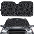 thumbnail image 1 of Uorisanigo Leopard Print Sunshade for Car Car Accessiores Windshield Cover Reflector Sunshade Front Sun Shield Protector Reflective Polyester Blocks Heat and Sun Fit Car Truck SUVs, 1 of 7